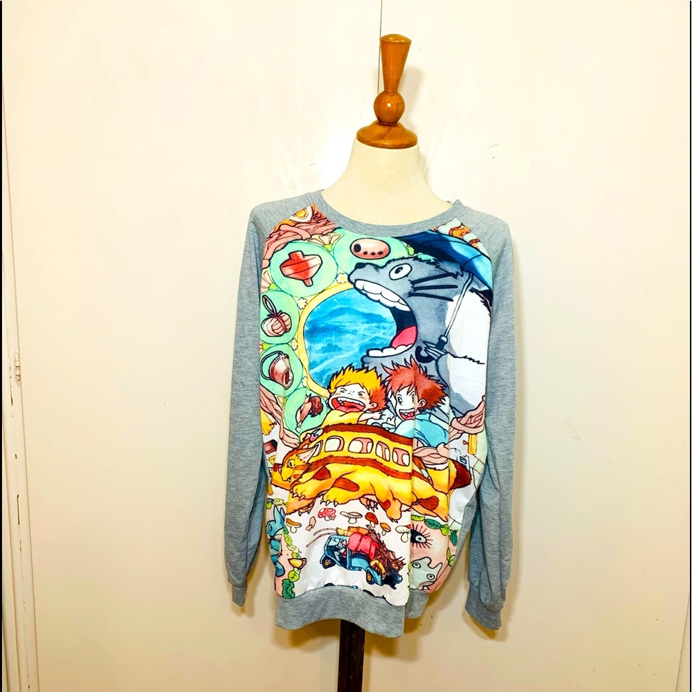 UGET long sleeve My Neighbor Totoro Sweatshirt Pullover Shirt Top